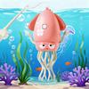 Dancing Squid Toy, Dancing, Moving, Automatic Obstacle Avoidance, LED, Music, USB Rechargeable, Includes Fishing Rod, Trending On Social Media,