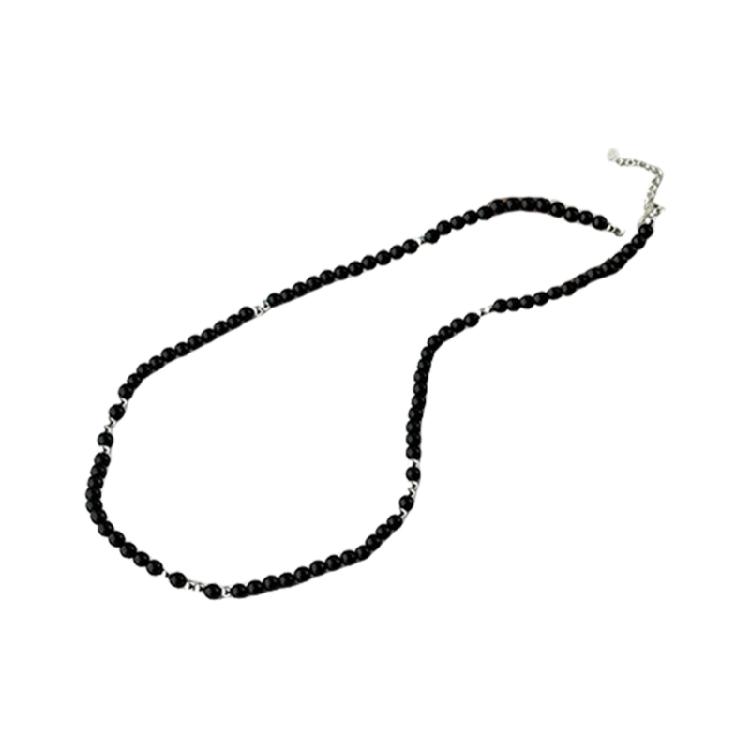 

Gemstones Beaded Clavicle Chain Sophisticated Women s Necklace Adjustable Length Choker for Office and Evening Wear