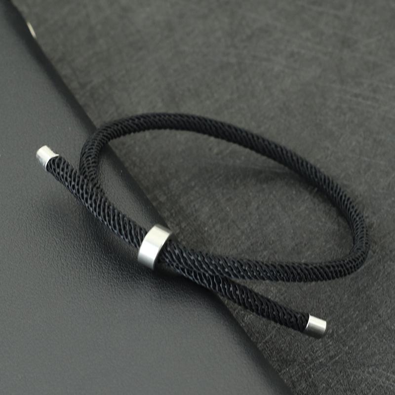 Noter New Lucky Rope Bracelet Unisex Stainless Steel Clasp Adjustable Braclet Friendship Jewelry Accessories Gift For Lovers