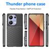 Thunder Serie Für Xiaomi Redmi Note 13 Pro 4G/Poco M6 Pro 4G TPU Hülle Twill-Textur Handy Rückseite