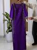 2025 Summer European & American Slimming Goddess Waist-Cinching Mid-Length Dress