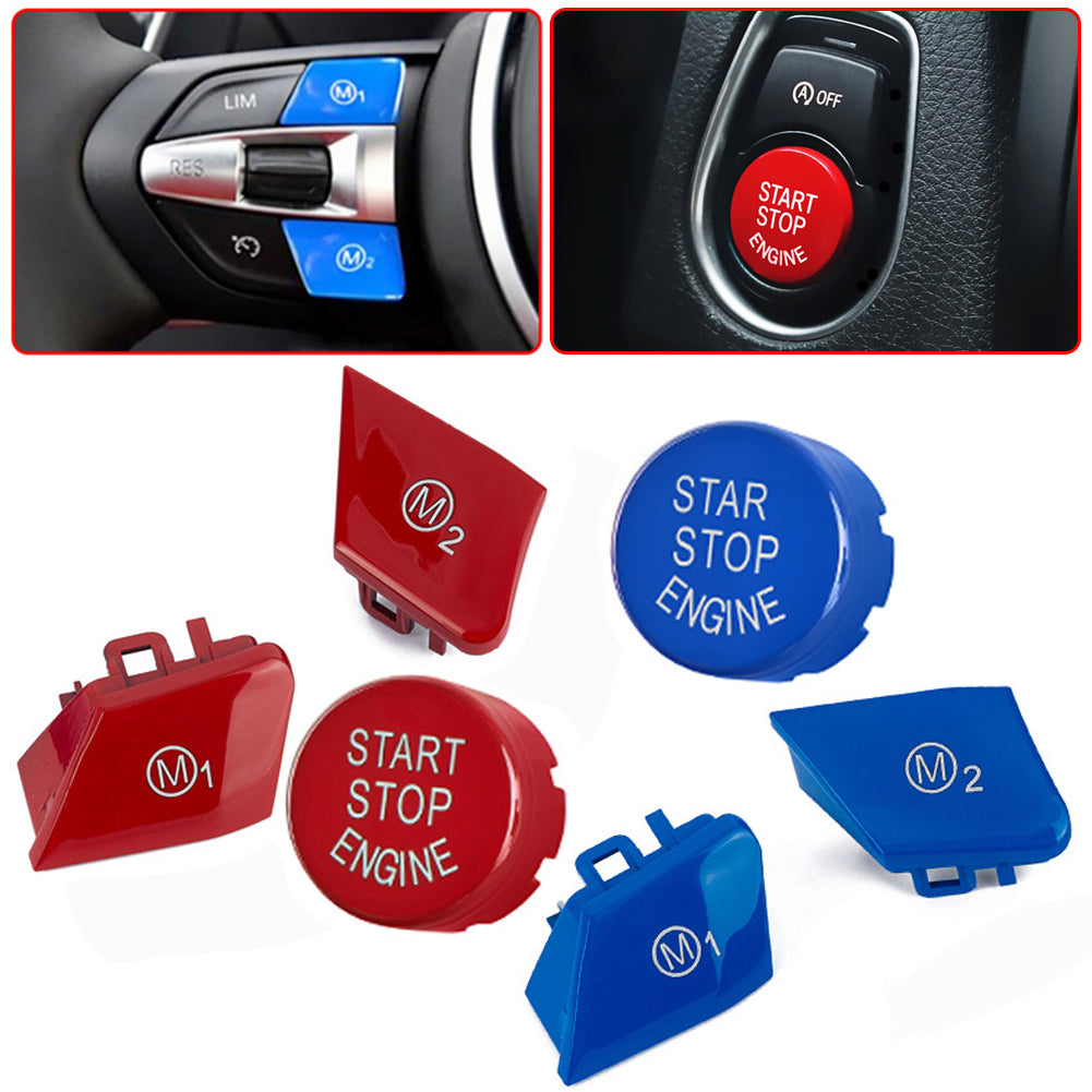 Steering Wheel M M1 M2 Button Switch Cover For BMW M3 M4 M5 M6 X5M X6M F80 F82 F83 F10 F06 F15 F16 & 3 Series E90 E92 E93 M3
