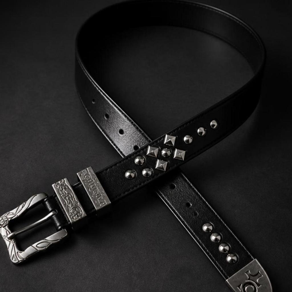 Studded Belt Punk Accessory Streetwear for Jeans