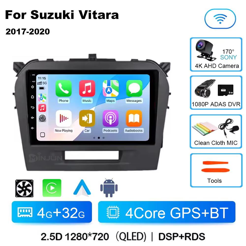 Android 14 Carplay Auto Qualcomm Car Radio Multimedia Player For Suzuki Vitara 2017 2018 2019 2020 Autoradio Stereo Head Unit