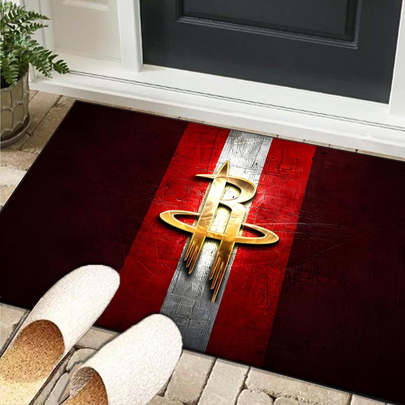 Houston Rockets Area Rug Suitable for Indoor And Outdoor,Carpets for Playroom, Homes, Offices, Living Rooms,Home Decor,Christmas Fan Gift