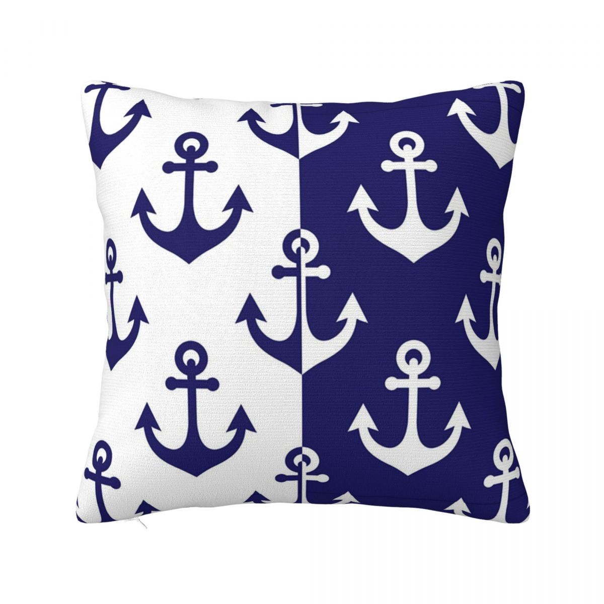 

Nautical Red Navy Anchor Square Pillow Cases Cushion Covers Awesome Zippered Decorative Pillowcase for Sofa 45*45cm 24x24Inch