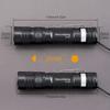 SecurityIng EF05 EDC 887 IPX6 LED Flashlight with Zoom and Power Ideal for Outdoor Night and Nighttime Repairs Sold Flashlight, Lumens, Indicator,