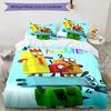 3pcs Custom Name Numberblocks Bedding Set Duvet Cover Closure Includes 1 Duvet Cover & 2 Pillowcases, Soft and Comfortable for All Seasons.