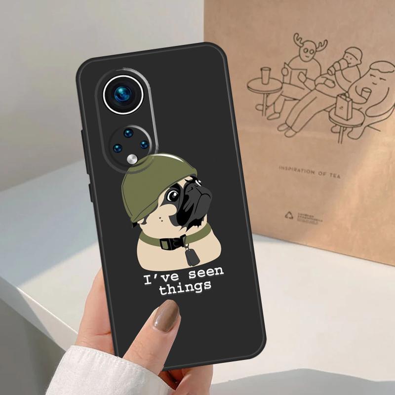 Funny Cartoon Pug For Honor Magic 8 7 6 5 Pro Case For Honor X9d X9c X9b X9a X8c X8b Win 200 400 50 70 90 Lite