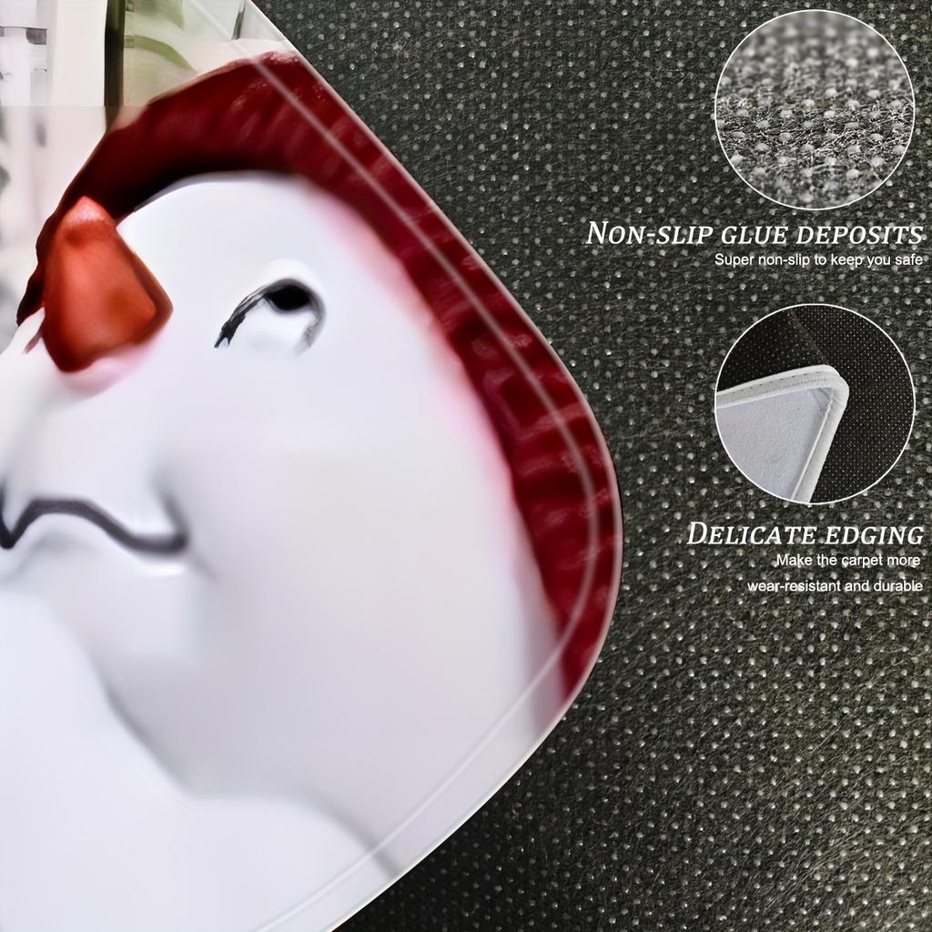 1pcs,40*60cm/15.7*23.6inch,Christmas Decoration,Christmas Gift,Cozy,Christmas Snowman Doormat,Non-slip,Absorbent and Stain Resistant
