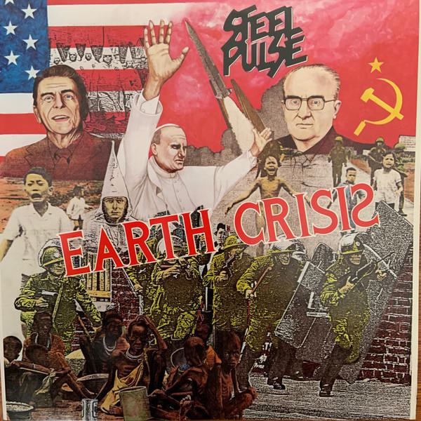 

LP Record STEEL PULSE Earth Crisis 9603151 Elektra 1984 US Reggae Ska Dub Used