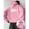 Street Urban Style Pullover Hoodie Tryckt Design Slitstarkt Tyg Casual Topp S-3XL Överdimensionerad Tröja Streetwear Harajuku Hip-Hop Långärmad Varm