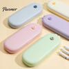 Easy Open Pen Box for Kids 2PCS Plastic Pencil with Partitioned, Large Capacity Durable PP Back To School Stationery Organizer Organizer, Lightweight