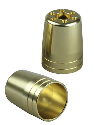 POSH FAITH Motorcycle Accessories Ultra Heavy Bar End Outer M8 Champagne Only, 2-Pack, Type, Gold, 031879-12-10