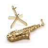 Ki-gu-mi Saxophone Pen Stand - A 3D Wooden Puzzle DIY Craft Kit for Kids and Adults Alike - Educational Toy for Boys and Girls - a Great 3D Art Piece