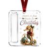 Clear Acrylic Christmas Tree Hanging Ornament Holder for Holiday Home Decor