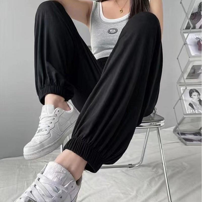 

Летние женские брюки-фонарики из хлопка и вискозы 2025 - Пляжная одежда с защитой от комаров, эластичная щиколотка, повседневный свободный крой, смесь искусственного хлопка. 3XL (suggested for 125-160 lbs)