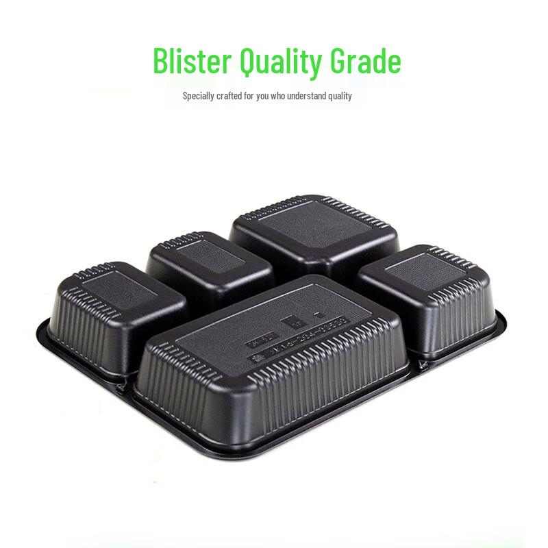 1100ml 5-Compartment Disposable Plastic Food Container