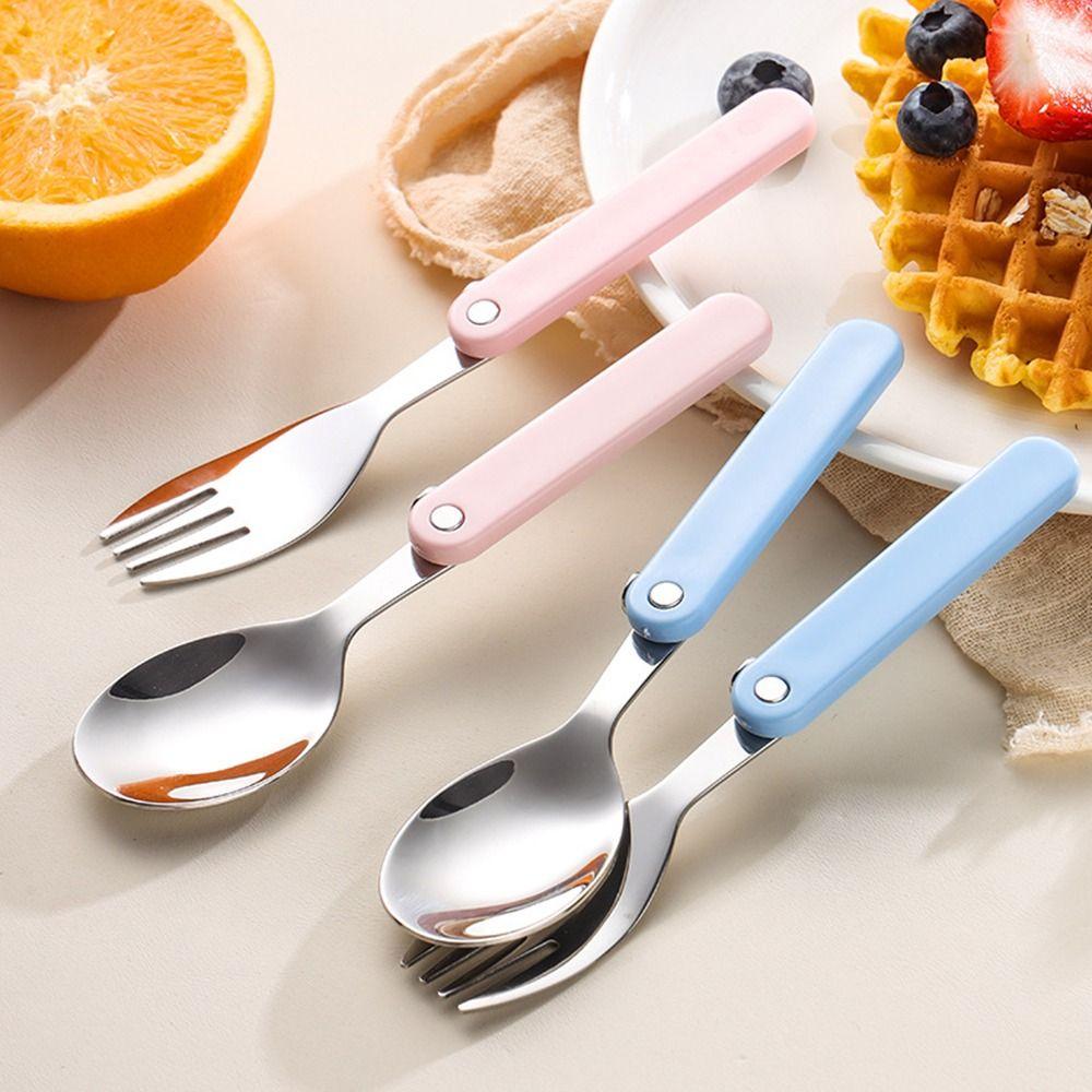304 Stainless Steel Stainless Steel Cutlery Set Portable Utensils Set Baby Feeding