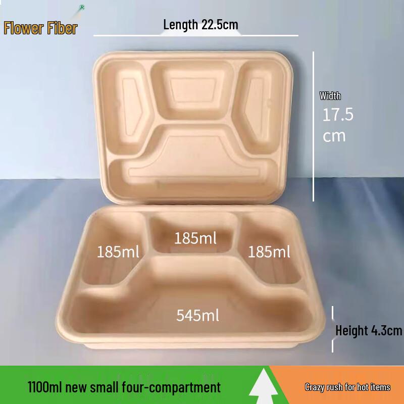 

Disposable Multi-Compartment Food Container