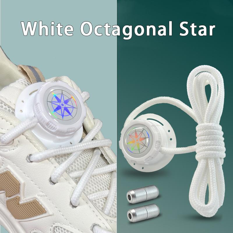 New Thick Rope Sneakers Shoelace Without Ties Swivel Buckle Shoelaces Upgrade Easy Installation Automatic Laces Shoe Accessories