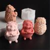 Realistic Hedgehog Candle Mold High Quality Silicone Candle Ornament Mold For Crafting Hedgehog Shaped Candle