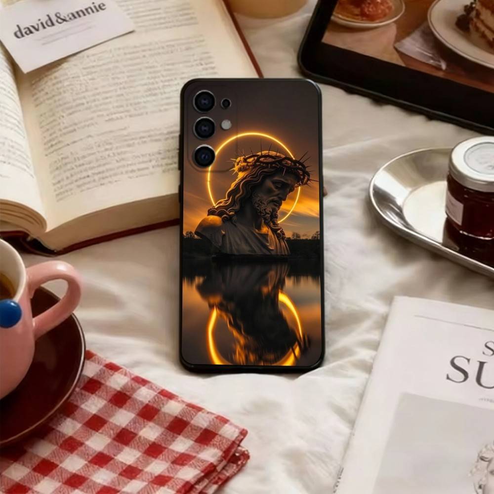 

San Judas Tadeo ART Phone Case For Samsung S25,S24,S21,S22,S23,S30,Ultra,S20,Plus,Fe,Soft Silicone Black Cover Samsung S24