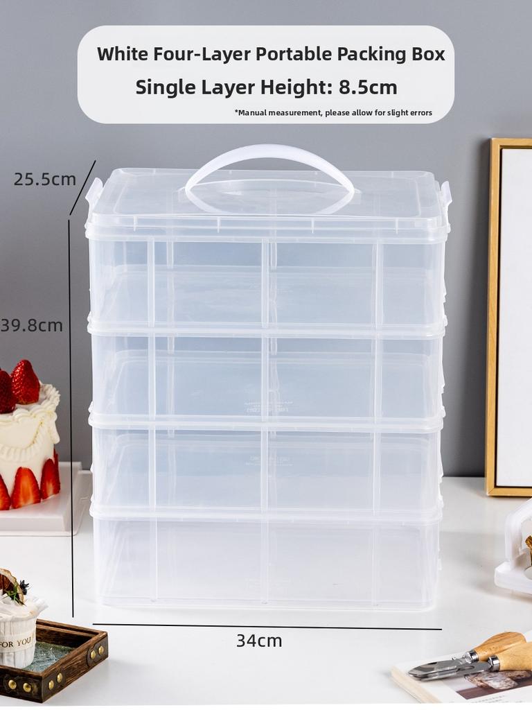 Reusable Transparent Cake Box Handheld Baking Preservation Base Tray for 6 Inch 8 Inch Cakes DIY Baking Tools Kitchen Supplies
