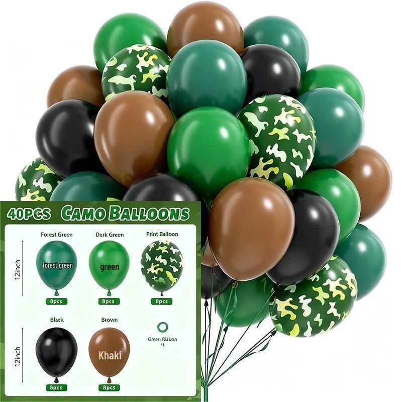 Neues Jahr Matt Glitzer Metallisch Latex Ballon Set für Dekorative Foto Atmosphäre