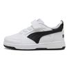 Puma Rebound V6 Lo Comfortable Versatile Durable Support Low-Top Kids Skate Shoes Kids Skate Shoes White Black 397419-02
