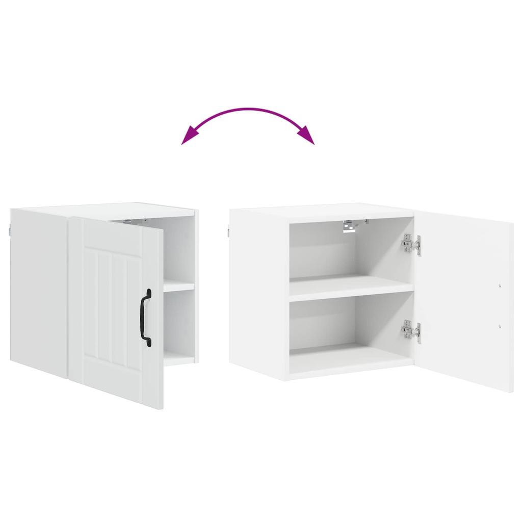 Wall Cabinet LUCCA White 40 X 31 X 40 Cm Particleboard