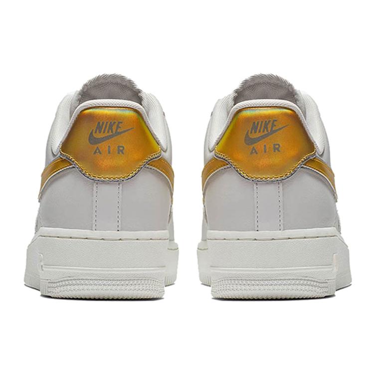 New Nike Air Force 1 Low Metallic Platinum Metallic Gold Women's AR0642-001
