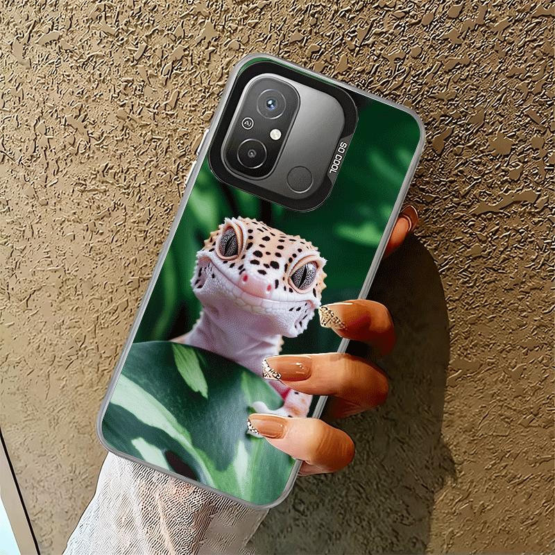 Lizards Geckos Cute Pet Shockproof Phone Case for Xiaomi Poco X7 X6 X5 X3 Pro F7 Ultra M8 Redmi 15C 15 14C 13C 12C 10C 13 12 10