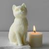 Silicone Crafting Mold Candle Moulds Resin Art Moulds Sitting Cats Shape Craft Molds Candle Making Molds for Hand-Making