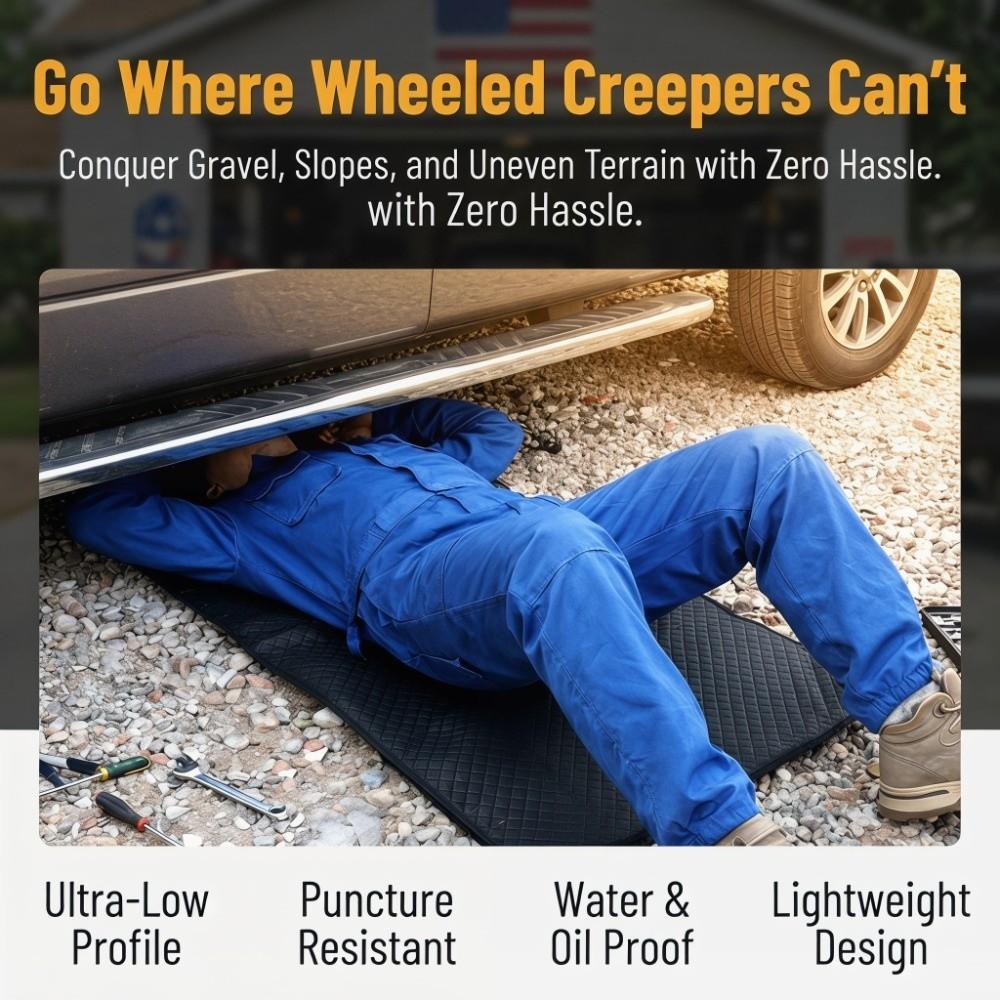 Low Clearance Mechanics Mat Portable Under Car Repair Pad Crawler Creeper Mat Ground Work