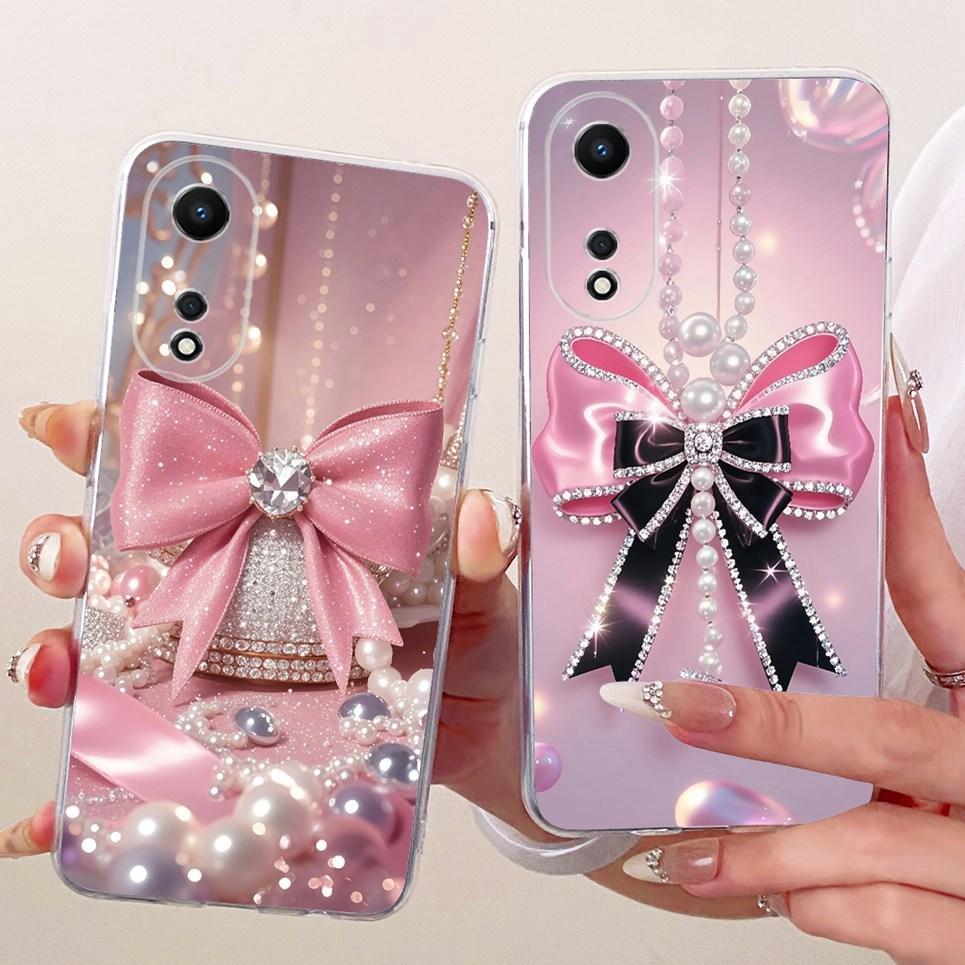 For Oppo A58 4G 5G CPH2577 A58x / Oppo A78 5G 4G CPH2483 Phone Case Bow Pattern Colorful Butterfly Flower Soft Silicone Casing