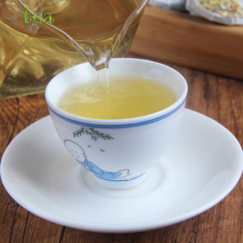 Spring Tea Ancient Tree Golden Cake Golden Jia Golden Ba Ye Ancient Tree Tea Pu'er Tea Raw Tea Mini Cake Tea