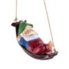 Funny Garden Gnomes Outdoor Hanging Statue Resin Garden Gnome Statue Gnome Figurine for Lawn Patio Yard Tree Decorations