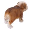 English Bulldog Puppy Statue Lifelike Resin Bulldog Sculpture for Garden Lawn Porch Decoration