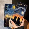 Cartoon Niedliche Katze Handyhülle für Samsung Galaxy A37 A57 A15 A05 A53 A17 A23 A55 A52 A36 A73 A51 A06 A25 A16 A50 A13 A41 A70