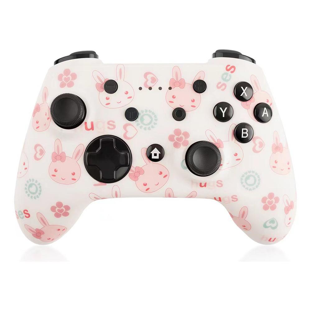 

CX-270C Game Controller Dual Motor Vibration 3D Joystick Six-Axis Gyroscope Wireless Bluetooth-Compatible Gamepad Rabbit