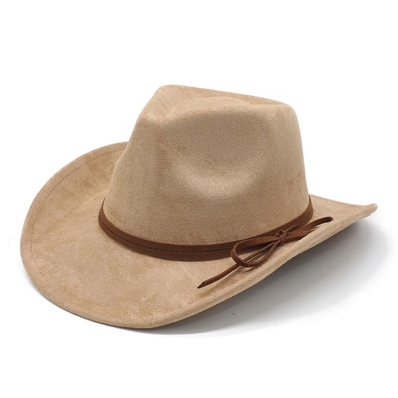 Suede Top Hat Brown Black Men'S Jazz Hat European And American Autumn And Winter Hat