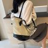 Large Capacity Fashion Texture Simple Portable Shoulder Bag Women's 2025 Spring New Versatile Bucket Bag Tide