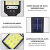 Solar LED Lights 108 COB 3 Modes Motion Sensor IP65 Waterproof Outdoor Garden Path Lighting with 180°Adjustable Panel