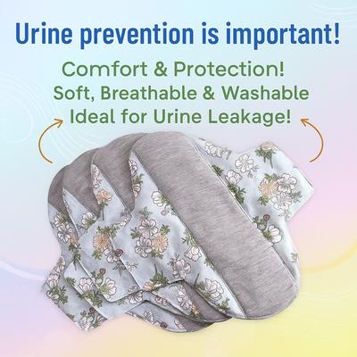 Antibakterielle waschbare Baumwoll-Sanitärbinden mit Graphen - Weich Atmungsaktiv und Saugfähig bei Urinverlust.