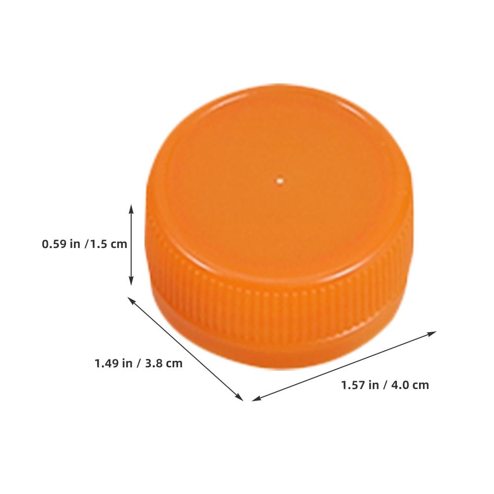 

100Pcs Plastic Bottle Caps Water Bottle Sealing Lids Leakproof Caps for DIY Projects Child Development Hands-on Activity оранжевый