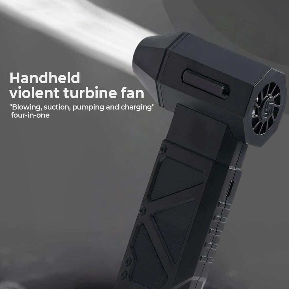 130000RPM Powerful Air Blower Brushless Turbo Jet Blower Dry 10000mAh 6 Speeds Adjustable Turbo Jet Fan for Car Dryer/PC/Home