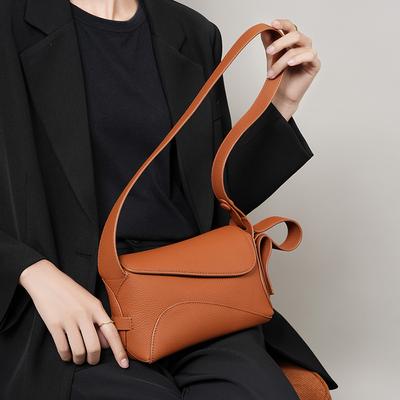 Leather Underarm Bag Women's Summer Bag with One Shoulder Crossbody Tote Bag