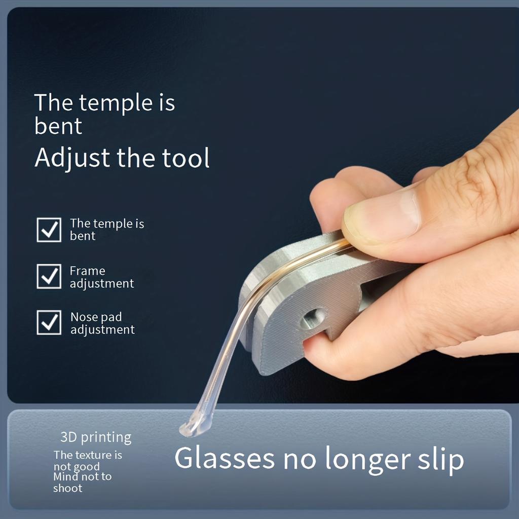 Multifunctional Eyeglass Temple Straightening Tool - Lightweight, Portable & Beginner-Friendly Optical Adjustment Device