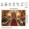 1Pcs Red Carpet Christmas Tree Celebration Decoration Background Holiday Backdrop Decorations For Photo Studio Booth Party